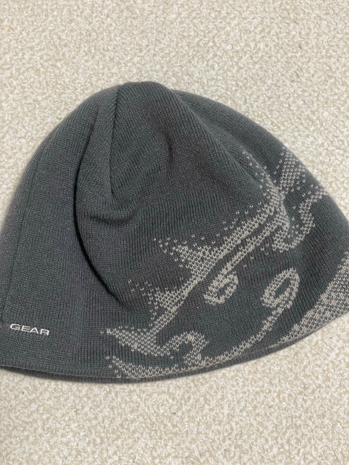 산산기어 로고 비니 차콜 - 23FW 상품이미지1