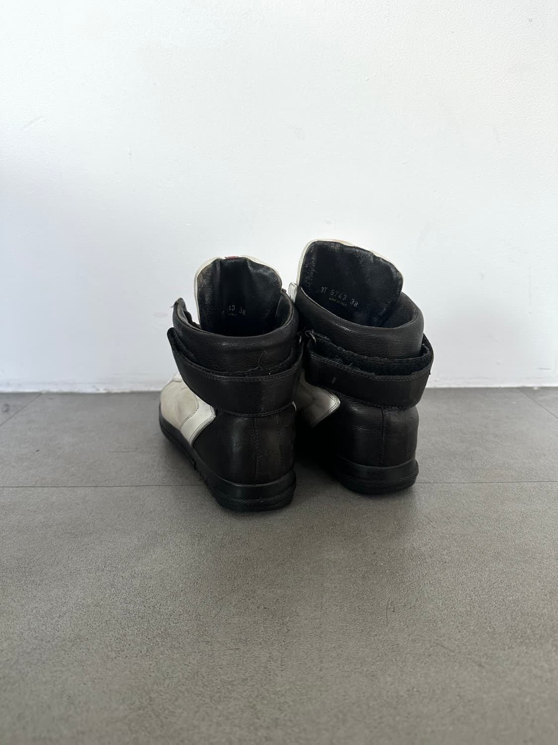 프라다 스포츠 아이보리 히든웨지 하이탑 상품이미지4