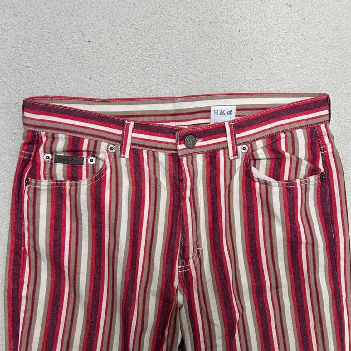 캘빈클라인 멀티컬러 스트라이프 패턴 팬츠 29 상품이미지2