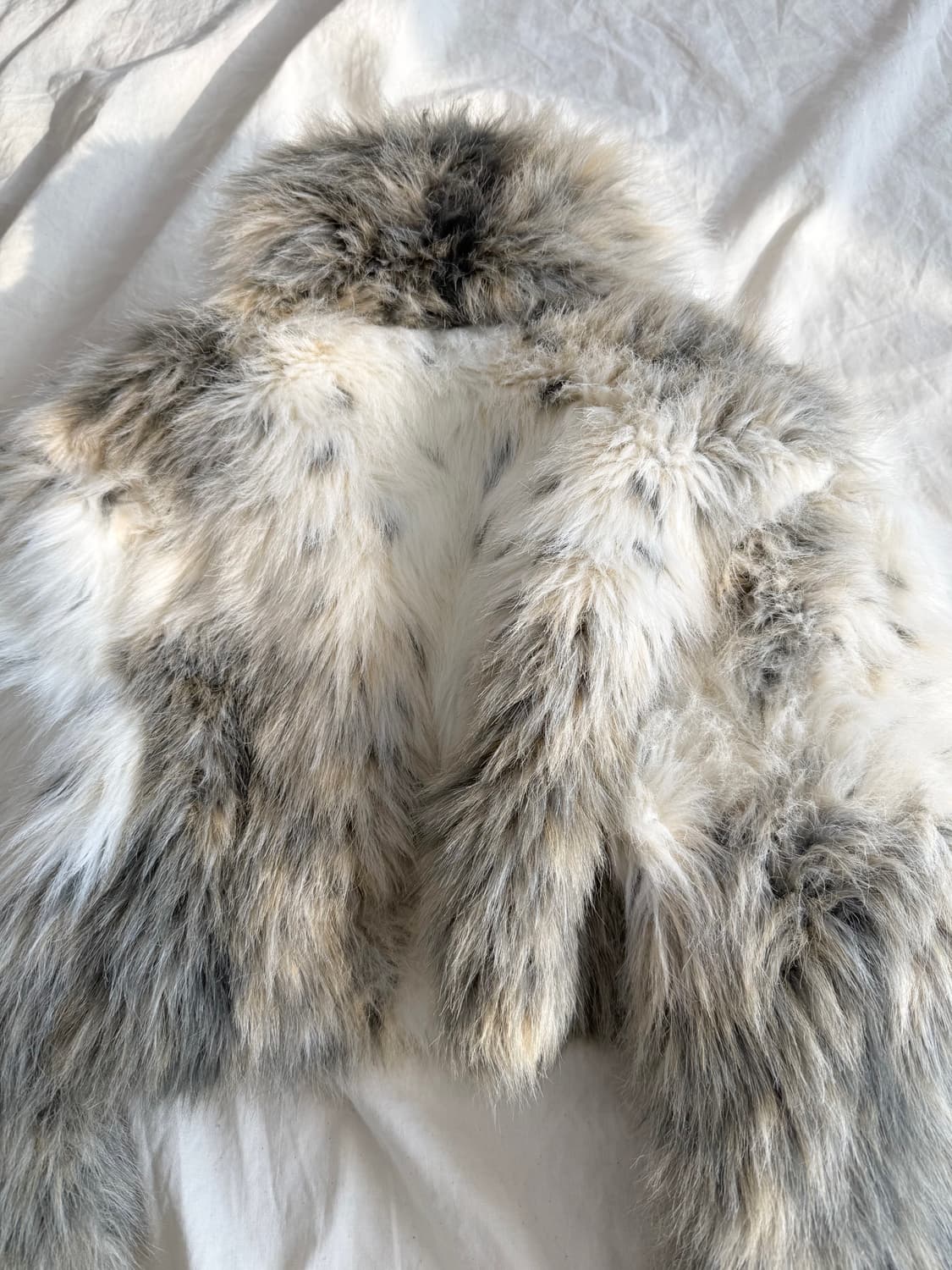 Y2k 호피 애니멀패턴 갸루 믹스 크롭 퍼 자켓  상품이미지6