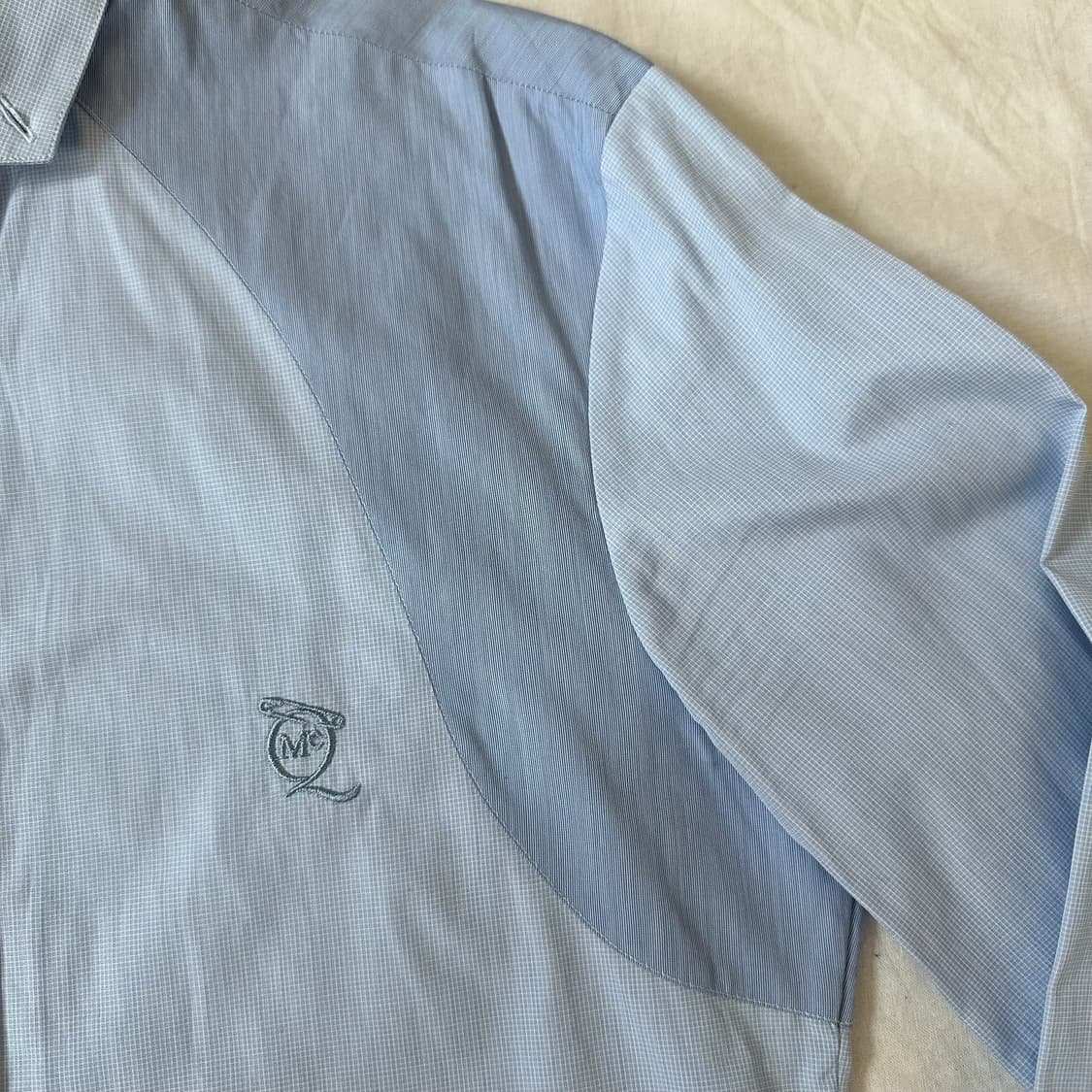 알렉산더 맥퀸 시그니쳐 믹스드 패브릭 셔츠 상품이미지5