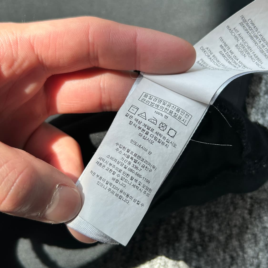 폴로 랄프로렌 블랙 반팔티셔츠 상품이미지6