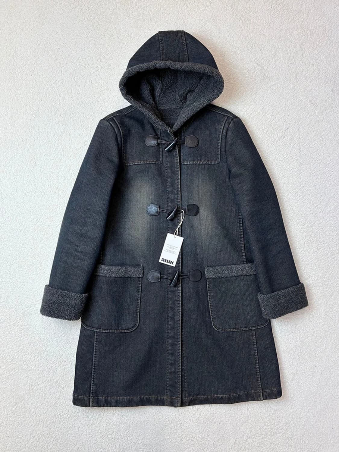 J'2nd 90's 후디드 데님 더플 코트 PN6012 상품이미지1