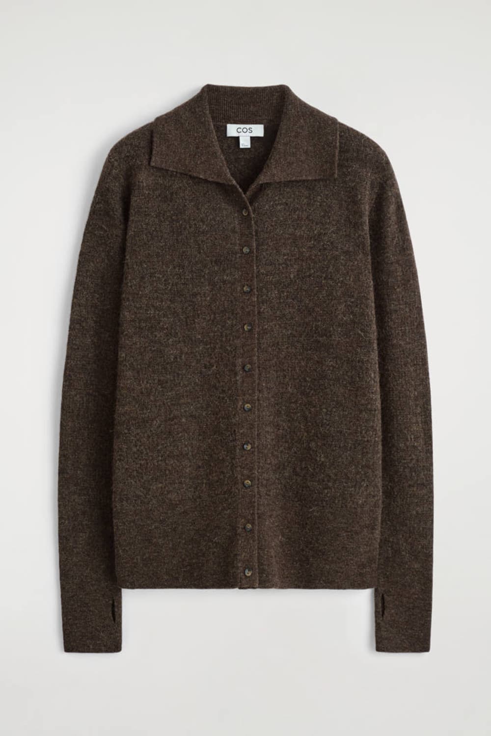 COS 코스 알파카 메리노 울 하이넥 가디건 상품이미지4