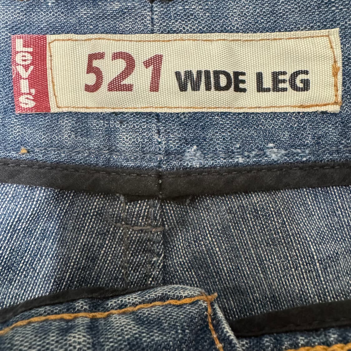 리바이스 521 와이드 레그 그런지 워싱 데님팬츠 상품이미지8