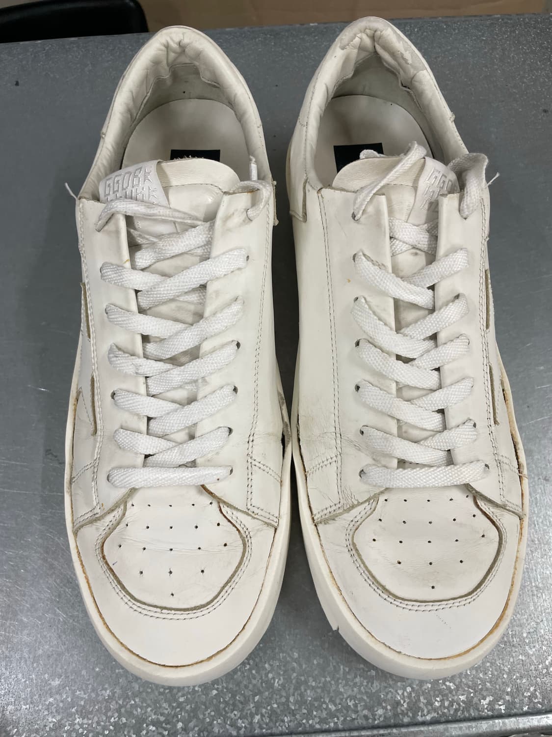 골든구스 스타단 화이트 레더 EU42 상품이미지5