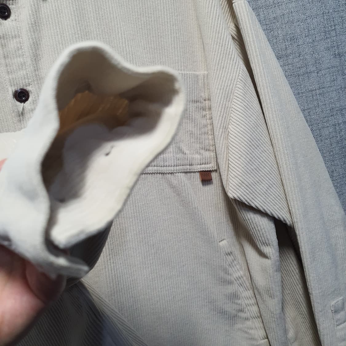 더블유브이프로젝트 프레첼 코듀로이 셔츠 상품이미지5