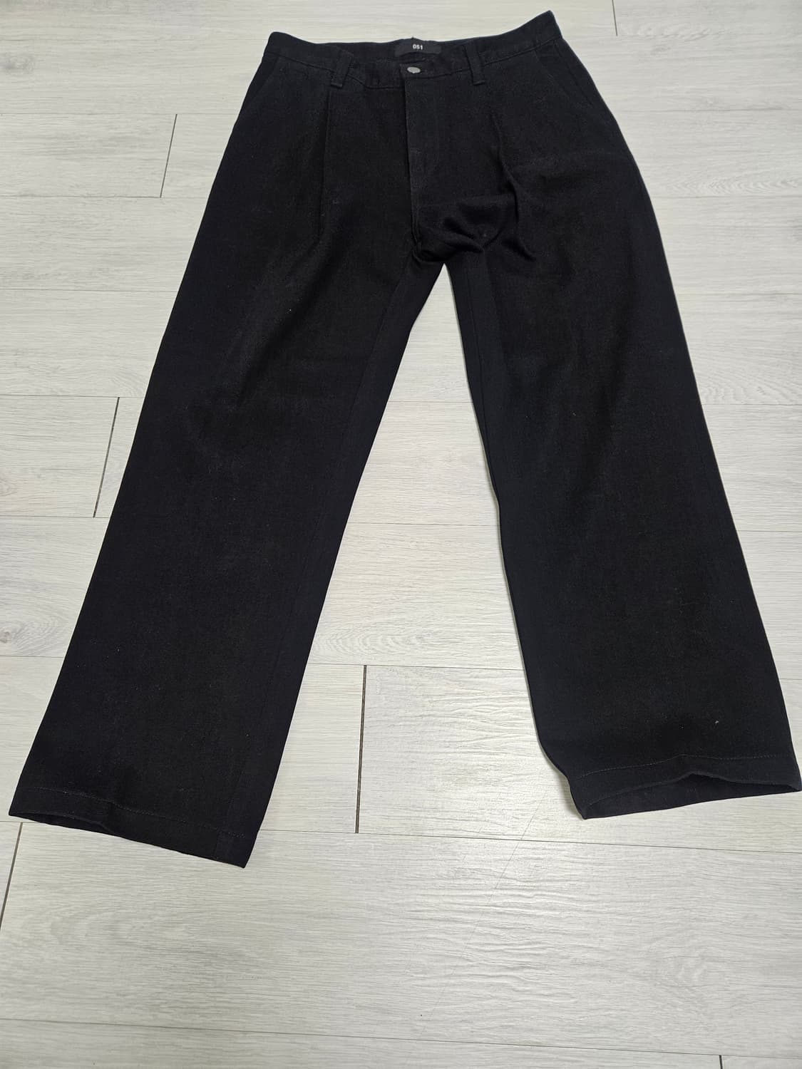 PLAC 블랙 투턱 팬츠 상품이미지1