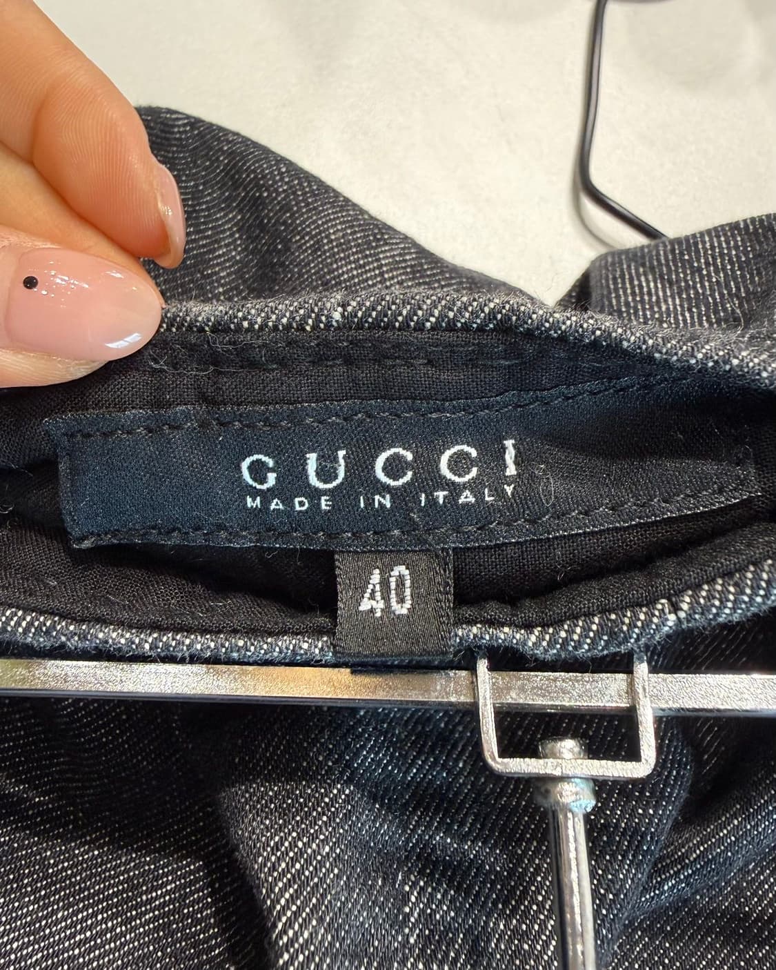 구찌 데님 패치워크 미디스커트 상품이미지8