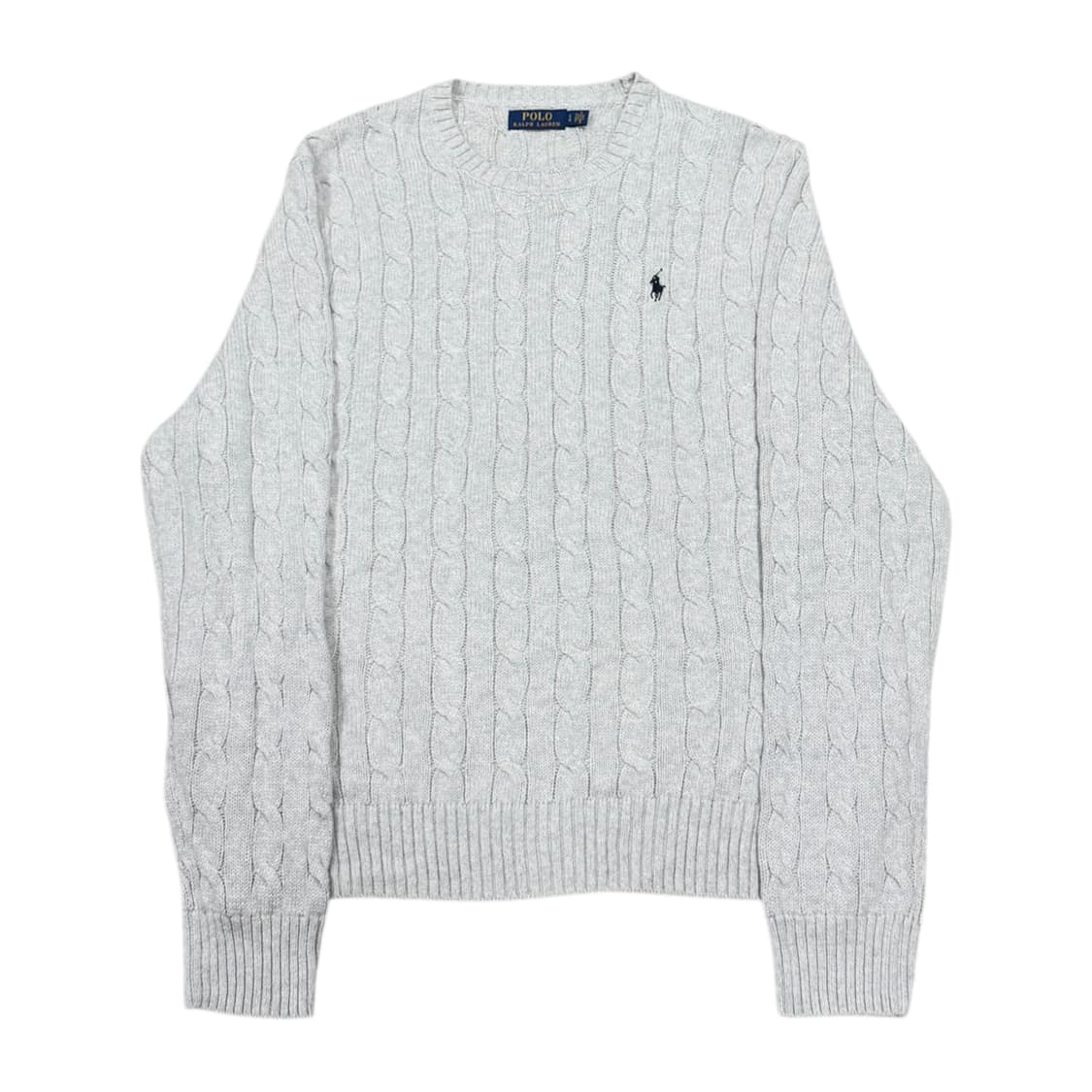 폴로 랄프로렌 케이블 꽈배기 니트 그레이 L 상품이미지1
