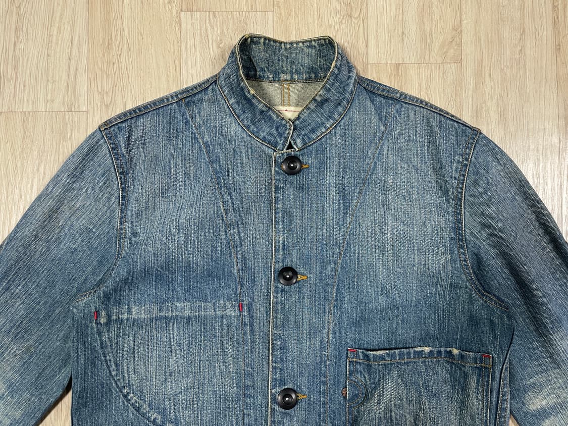 95~100) 00's 리바이스 써클알 중청워싱 데님 커버올(민트급) 상품이미지5