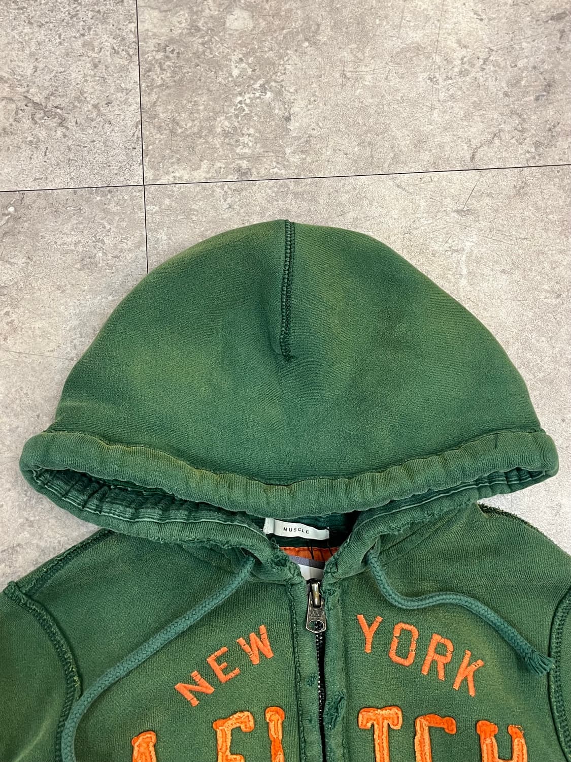 아베크롬비 후드집업 그린 S #csz2460 상품이미지5