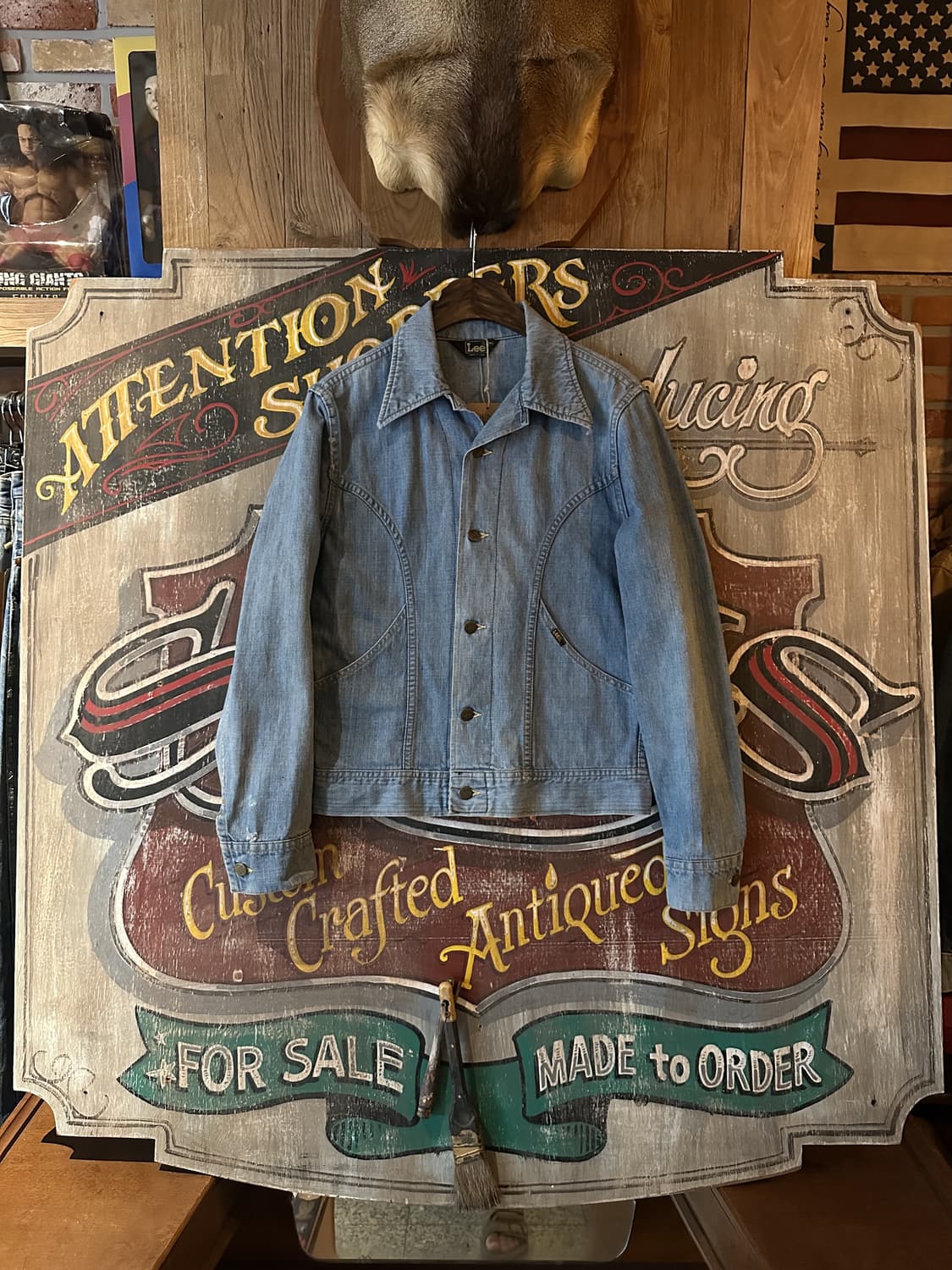 70s USA Vintage Lee Western Denim Jacket 상품이미지1