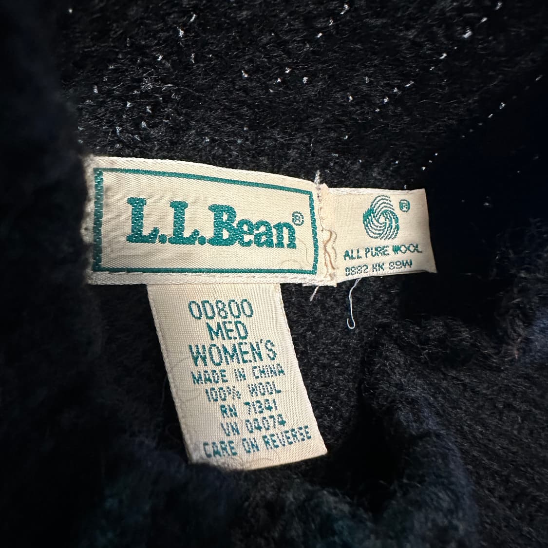L. L BEAN women mock neck knit sweater 상품이미지3