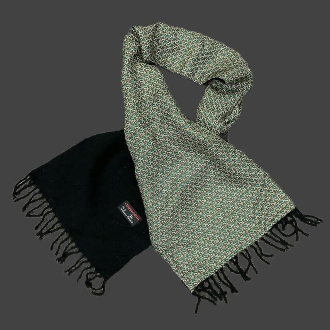 챗스워스 울 실크 혼방 머플러 made in UK   상품이미지1