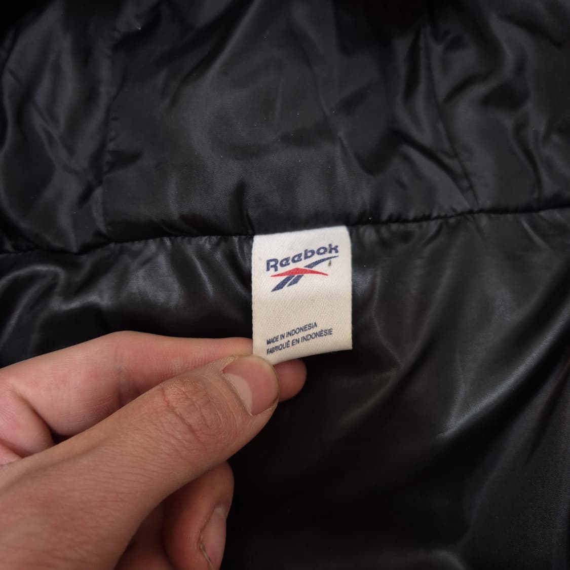 리복 박스로고 다운 후드 푸퍼 숏패딩 점퍼 L(100) 상품이미지5