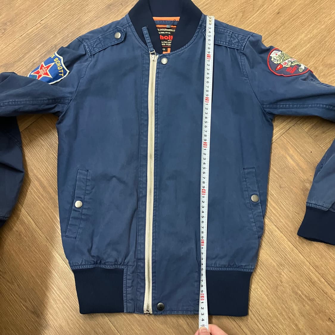 N219 쇼트 사선 항공점퍼 ma1 상품이미지7