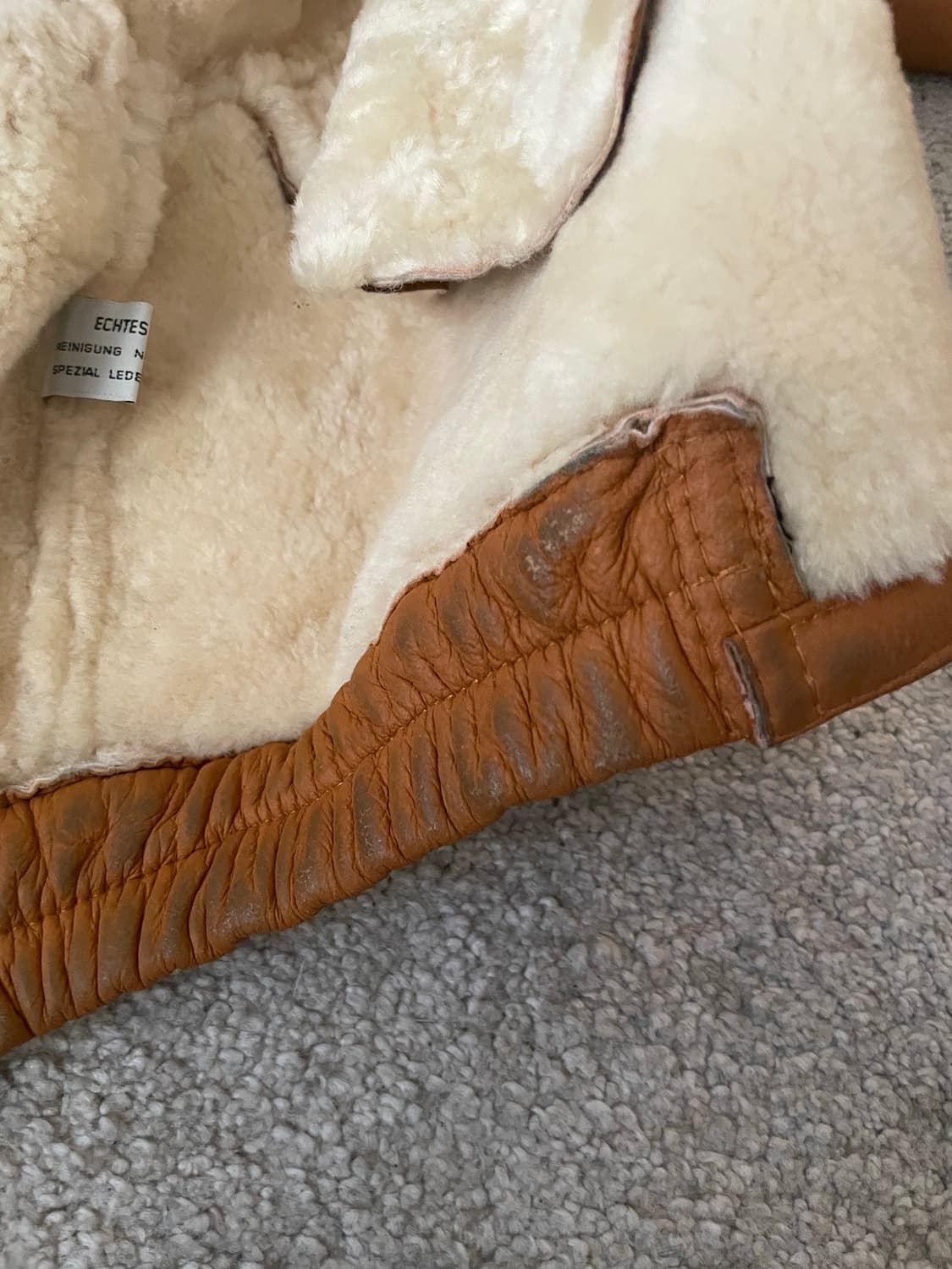 vintage European shearling leather jk 상품이미지8