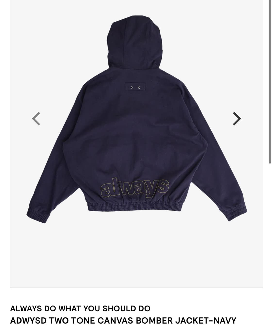 (M) Alwaysdowhatyoushoulddo 봄버 자켓 상품이미지2