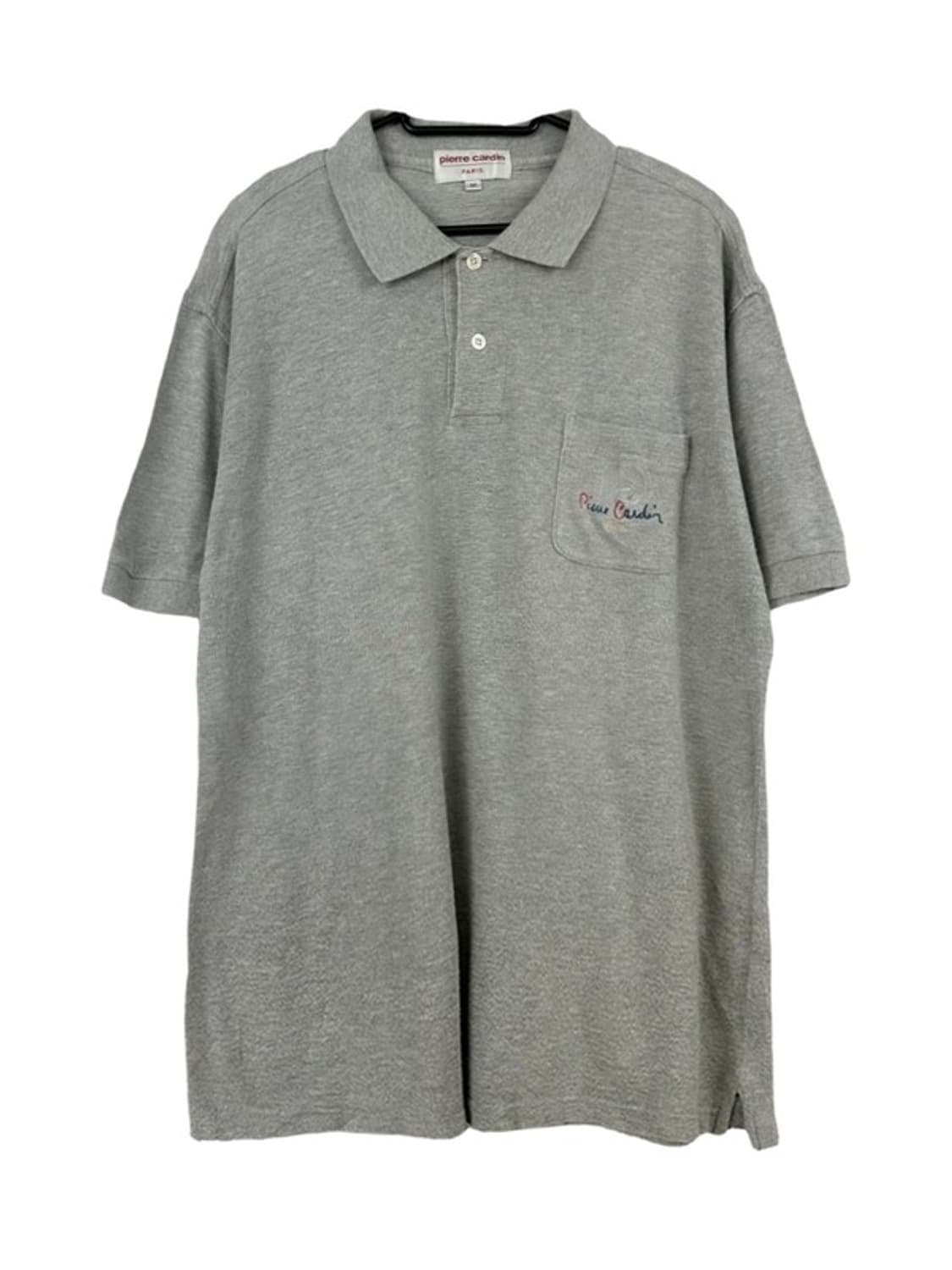 [M] PIERRE CARDIN 피에르가르뎅 레터링 카라티 그레이 상품이미지1