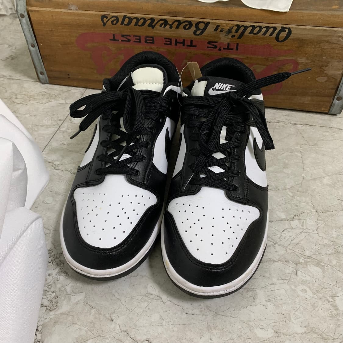 나이키 조던 덩크 로우 블랙 화이트 오레오 범고래 265 상품이미지3