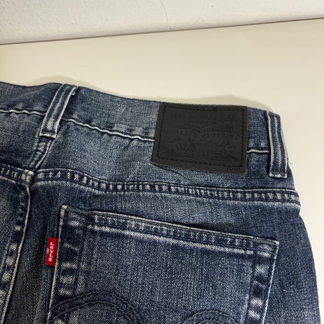 32 L 리바이스523 일자핏 진청 데님팬츠 상품이미지2