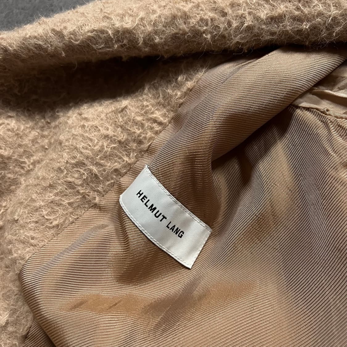 HELMUT LANG 헬무트랭 알파카 울 벨티드 로브코트 상품이미지5