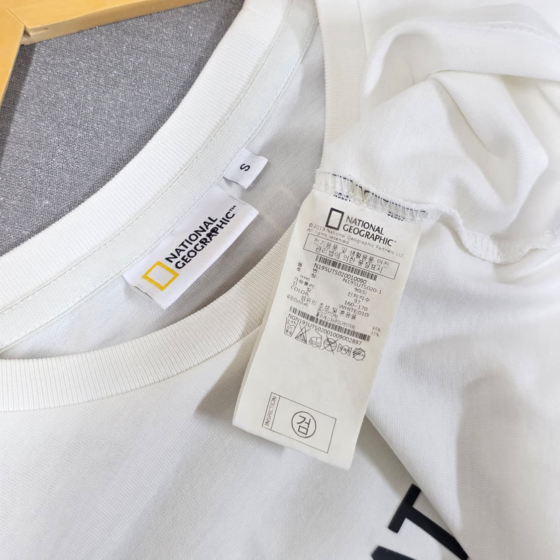 90-95 내셔널지오그래픽 반팔 티셔츠 아이보리 상품이미지5