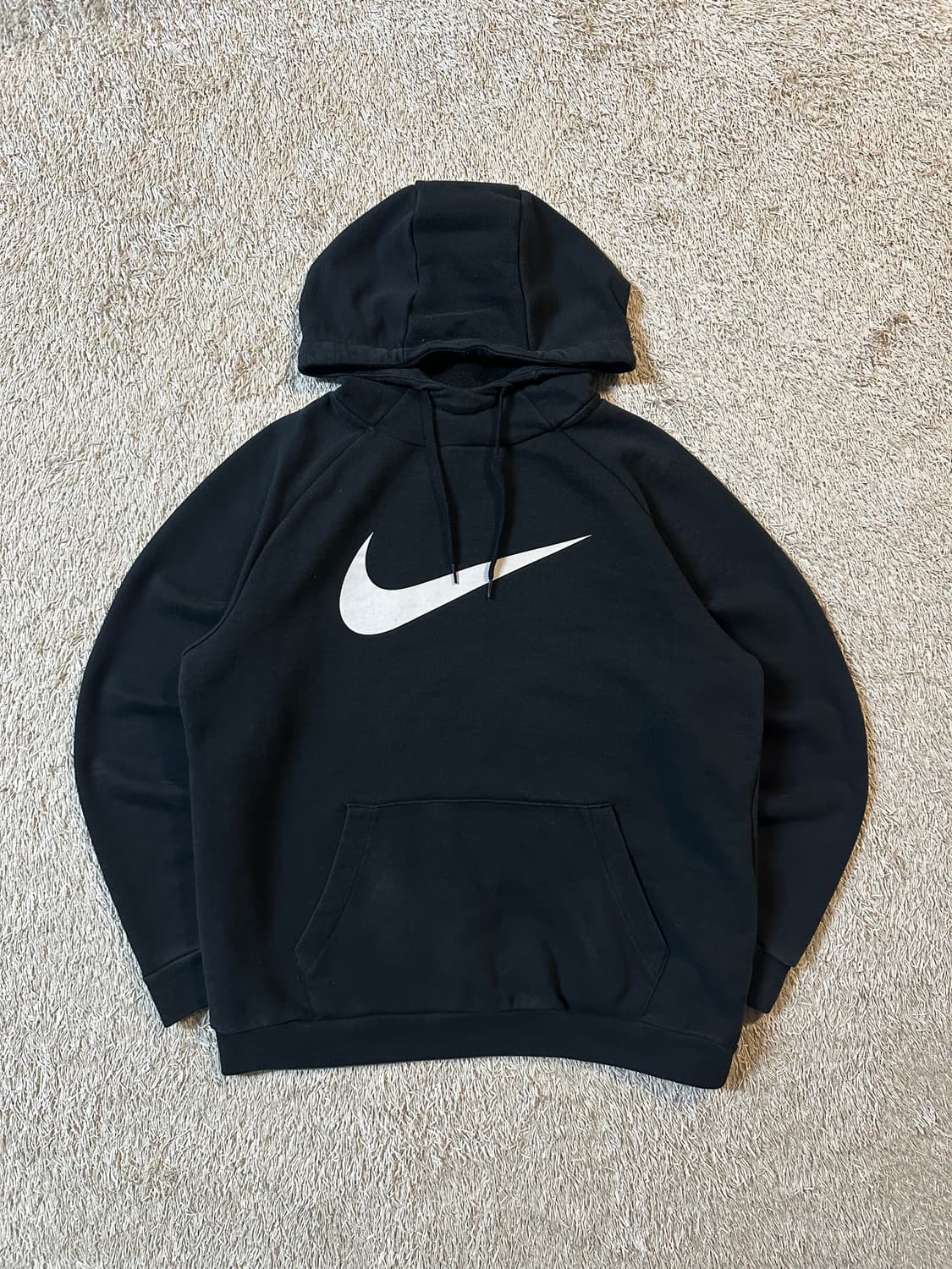 나이키 NIKE 드라이핏 빅 스우시 풀오버 후드티 블랙 상품이미지1