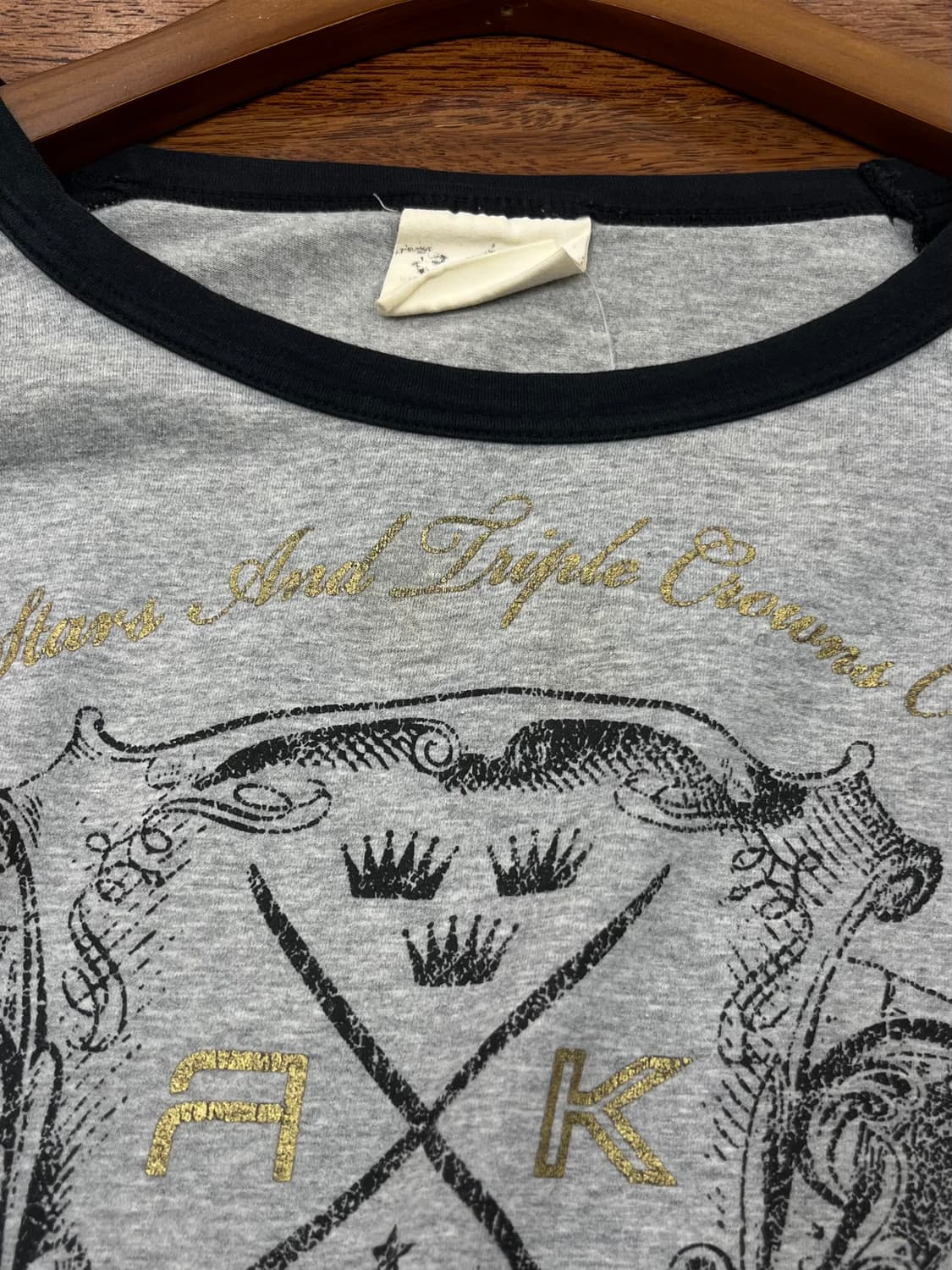 빈티지 프린팅 레글런 티셔츠 상품이미지10