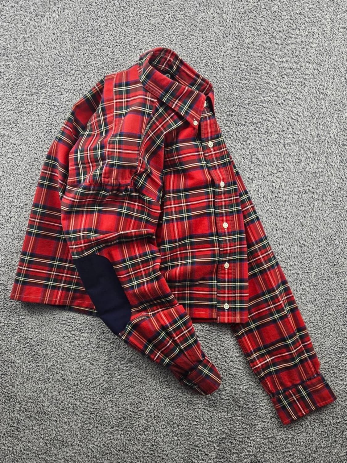 폴로랄프로렌 엘보패치 크롭 커스텀 체크 셔츠 ( M ) / 11516 상품이미지4