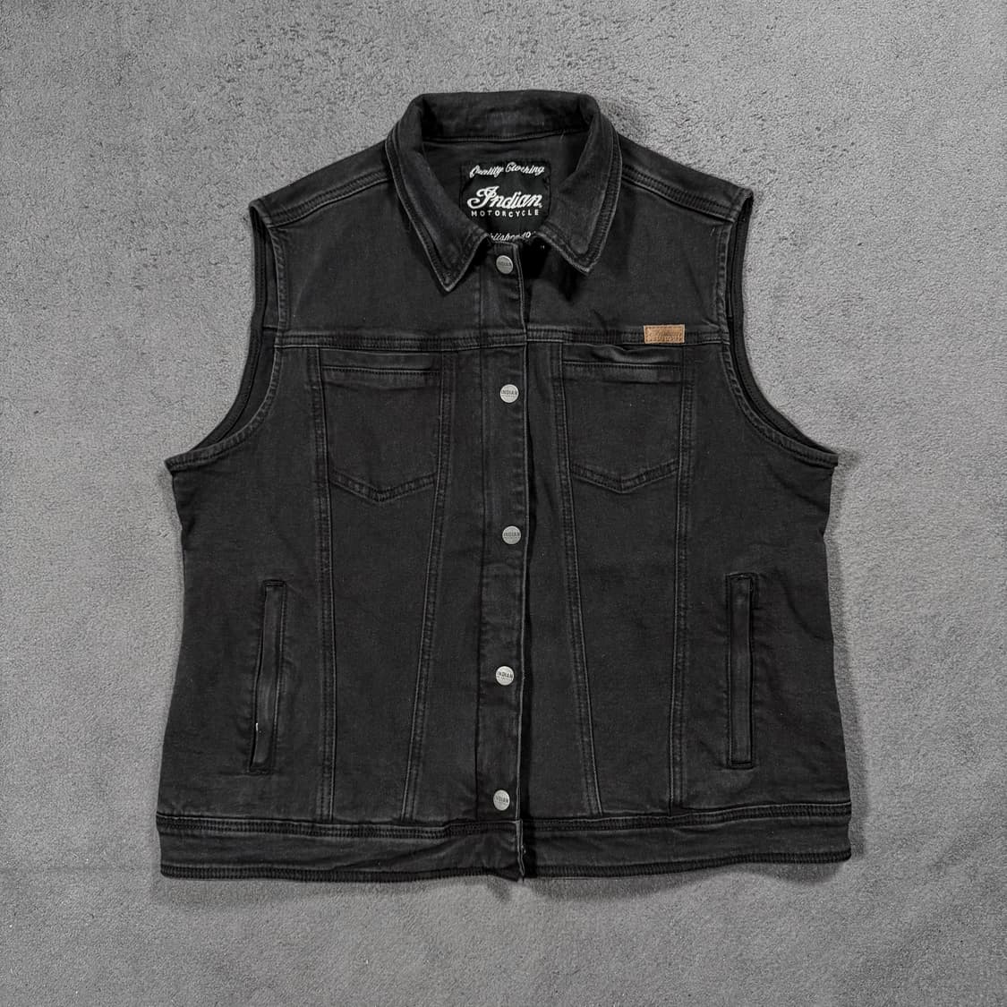 인디언 모토사이클 데님 라나 베스트 자켓 상품이미지1