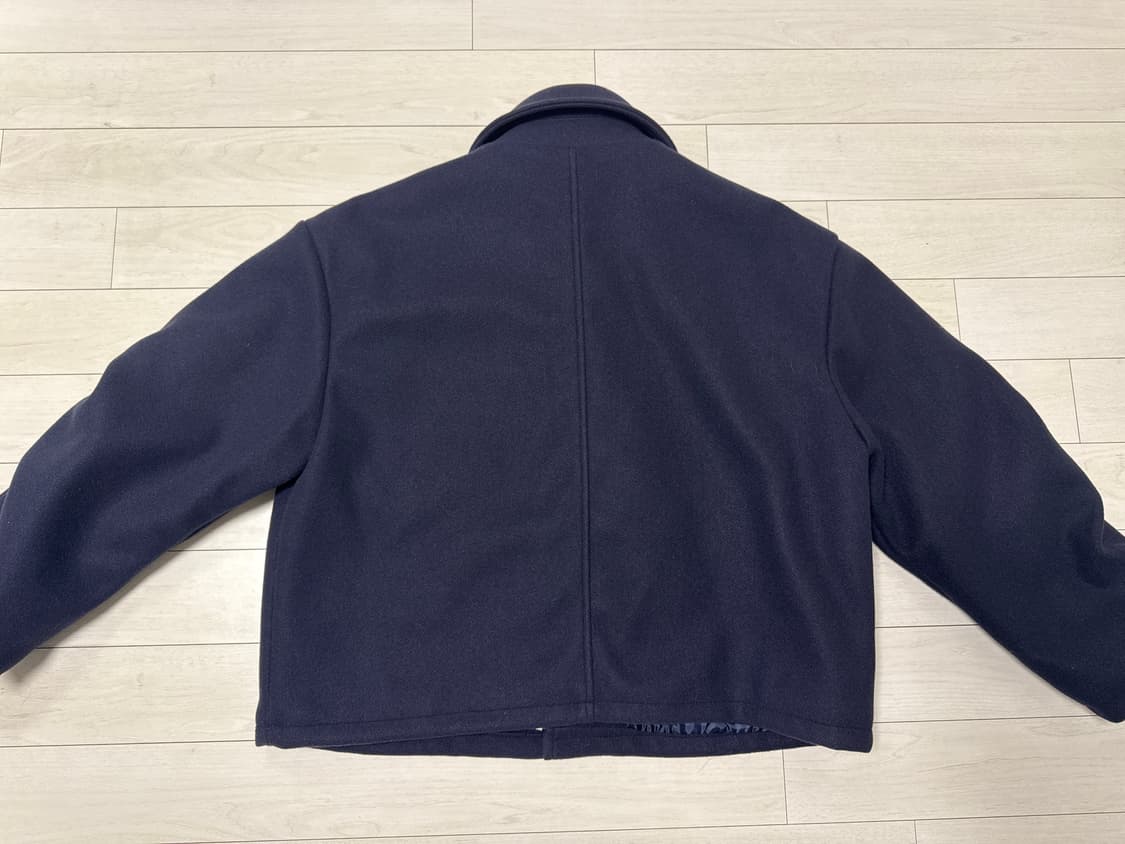 노이아고 오버핏 더블 코트 네이비 (noiago) 상품이미지6