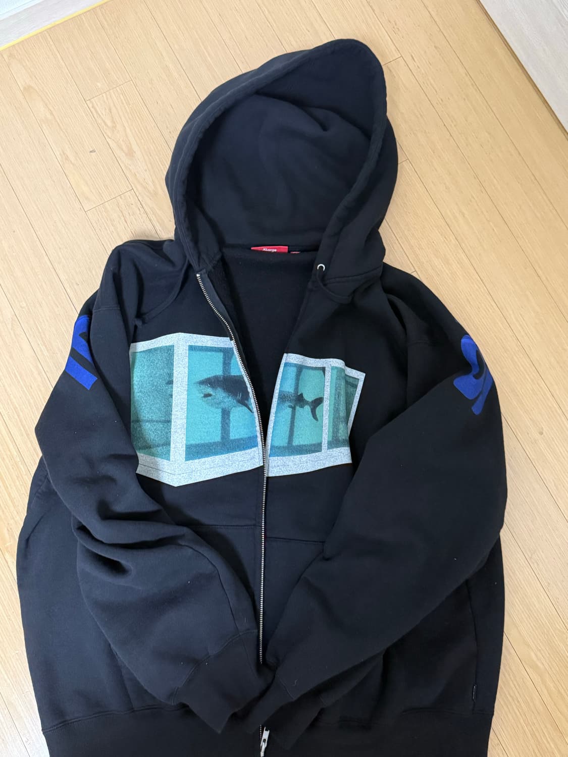 슈프림 데미안 허스트 후드 집업 블랙 상품이미지1