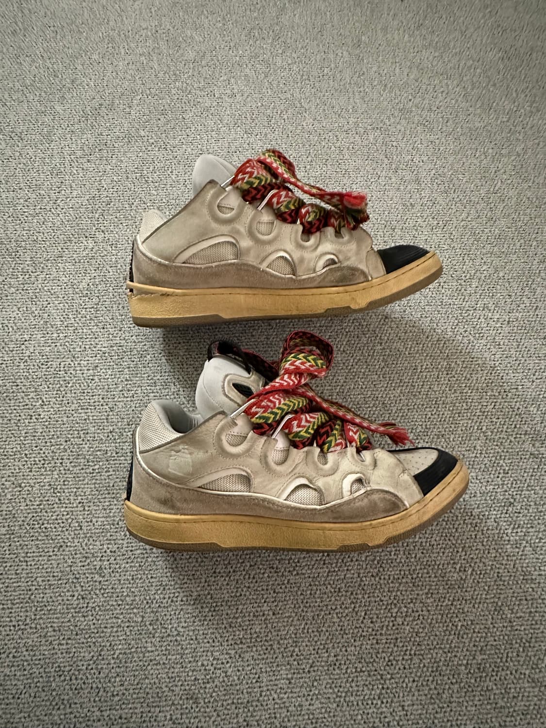 Lanvin 커브 레이스업 스니커즈 43 상품이미지2