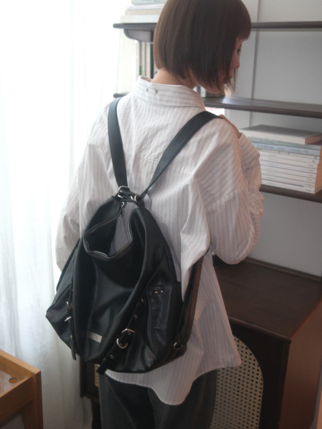 애즈온 DAY DUAL BAG / 데이 듀얼백 블랙 상품이미지8