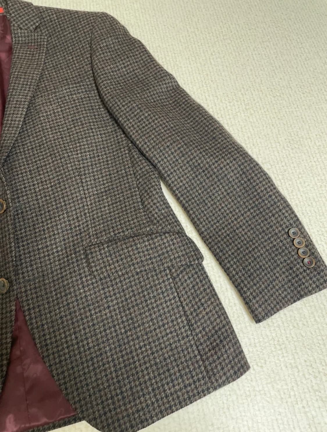 테드 베이커 남성 체크 자켓 (95-100 사이즈 / 100% 울) 상품이미지4