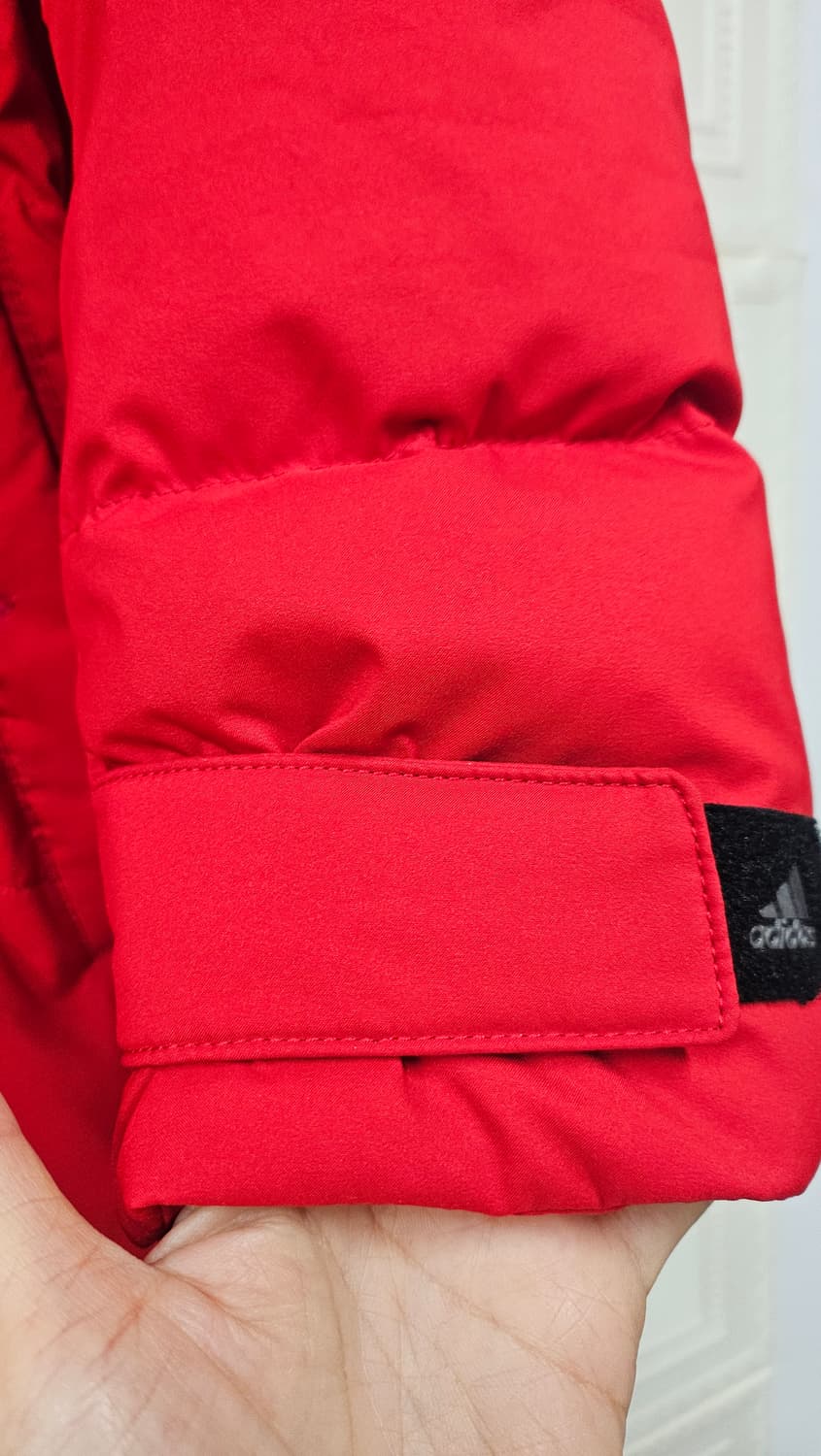 256  아디다스 레드남성 롱패딩  95 상품이미지4