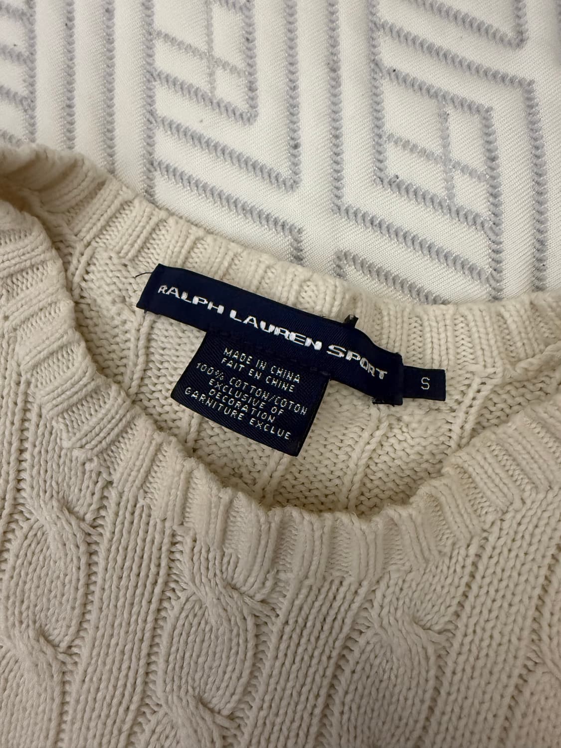 폴로 케이블 니트 S 상품이미지2