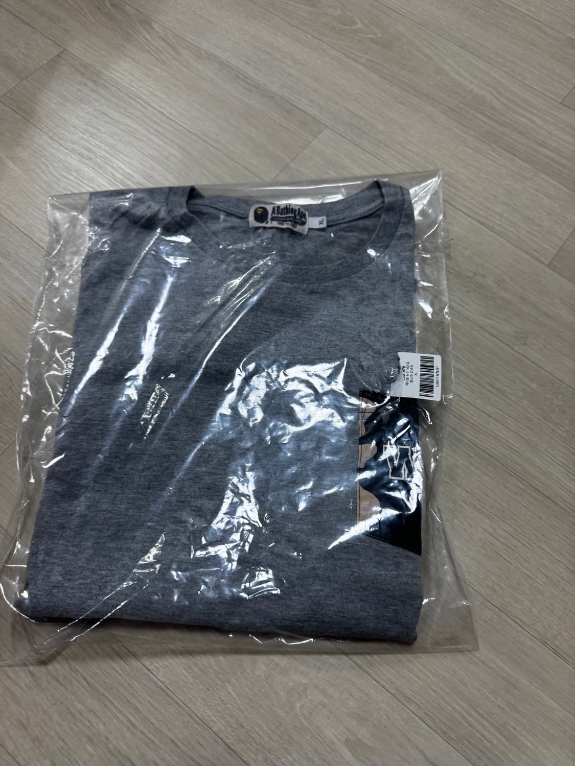 [xl] 베이프 그레이 샤크 포켓 반팔 티셔츠 상품이미지3