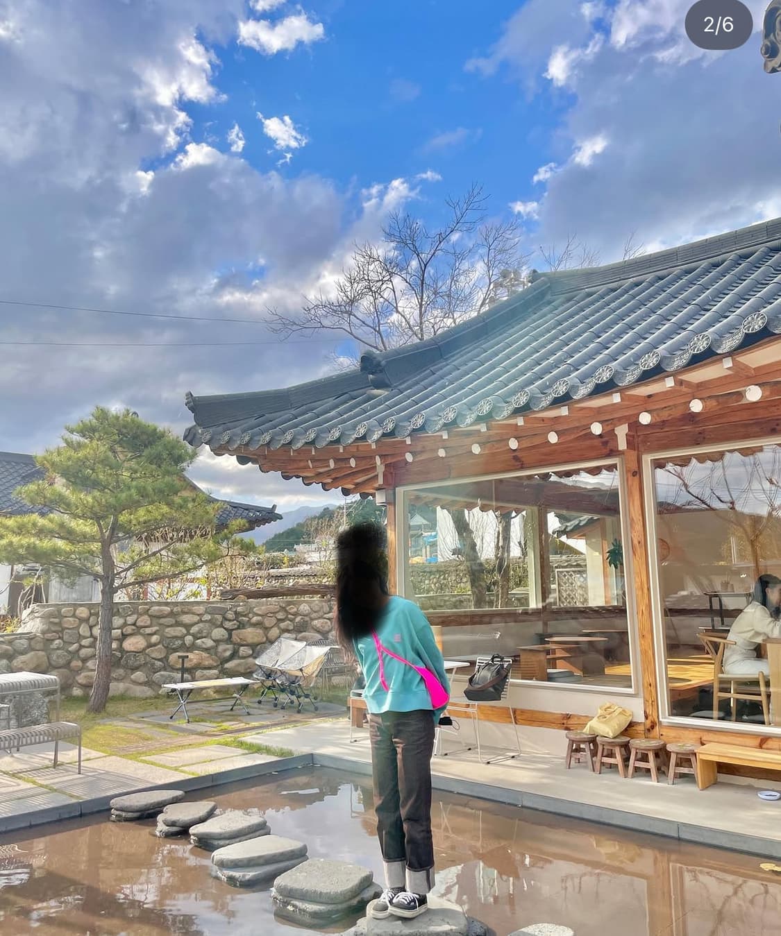 오라리 하드트위스트 데님 브라운 여성 25 상품이미지3