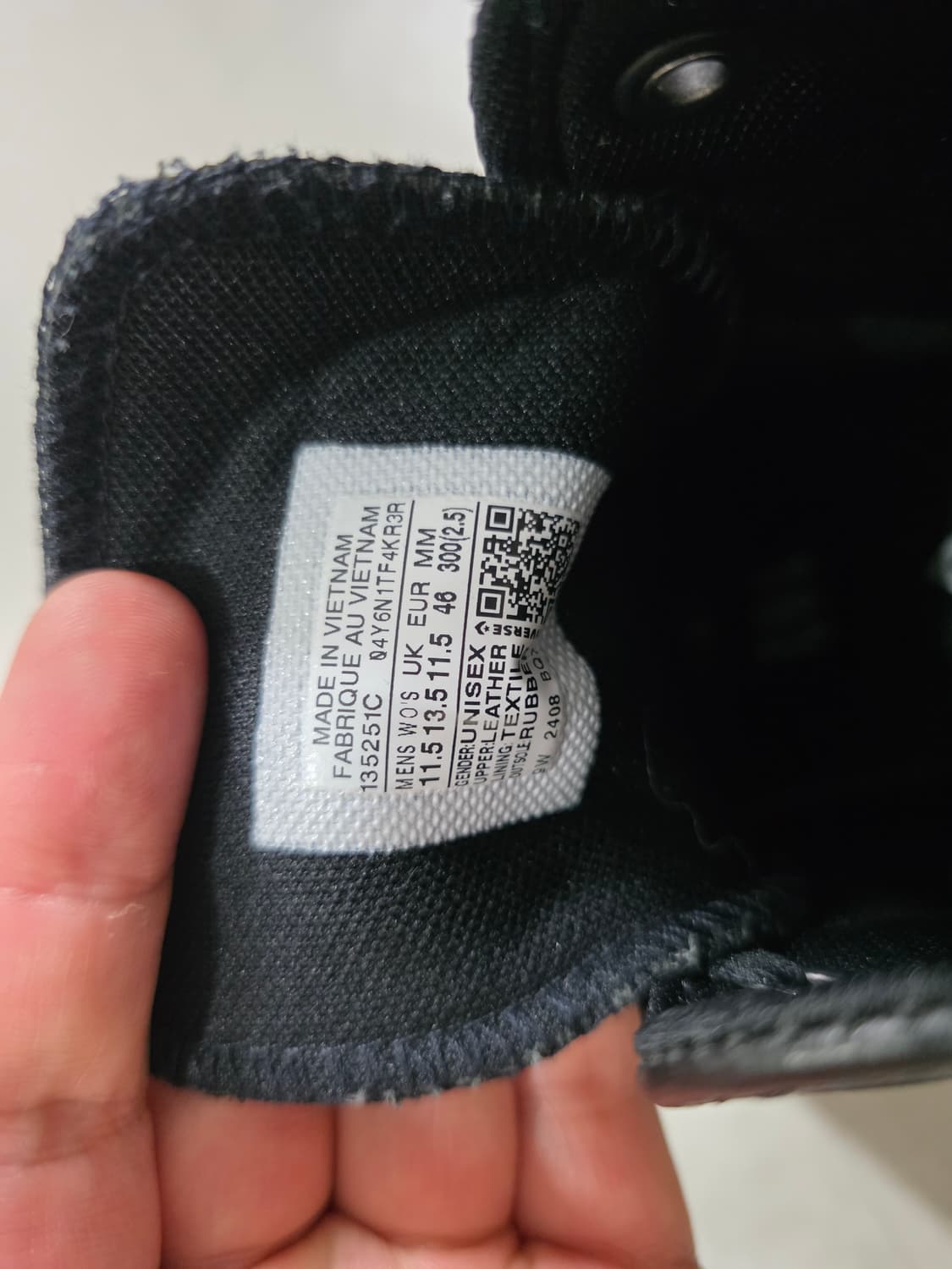 컨버스 블랙 레더 하이 스니커즈 300 상품이미지5