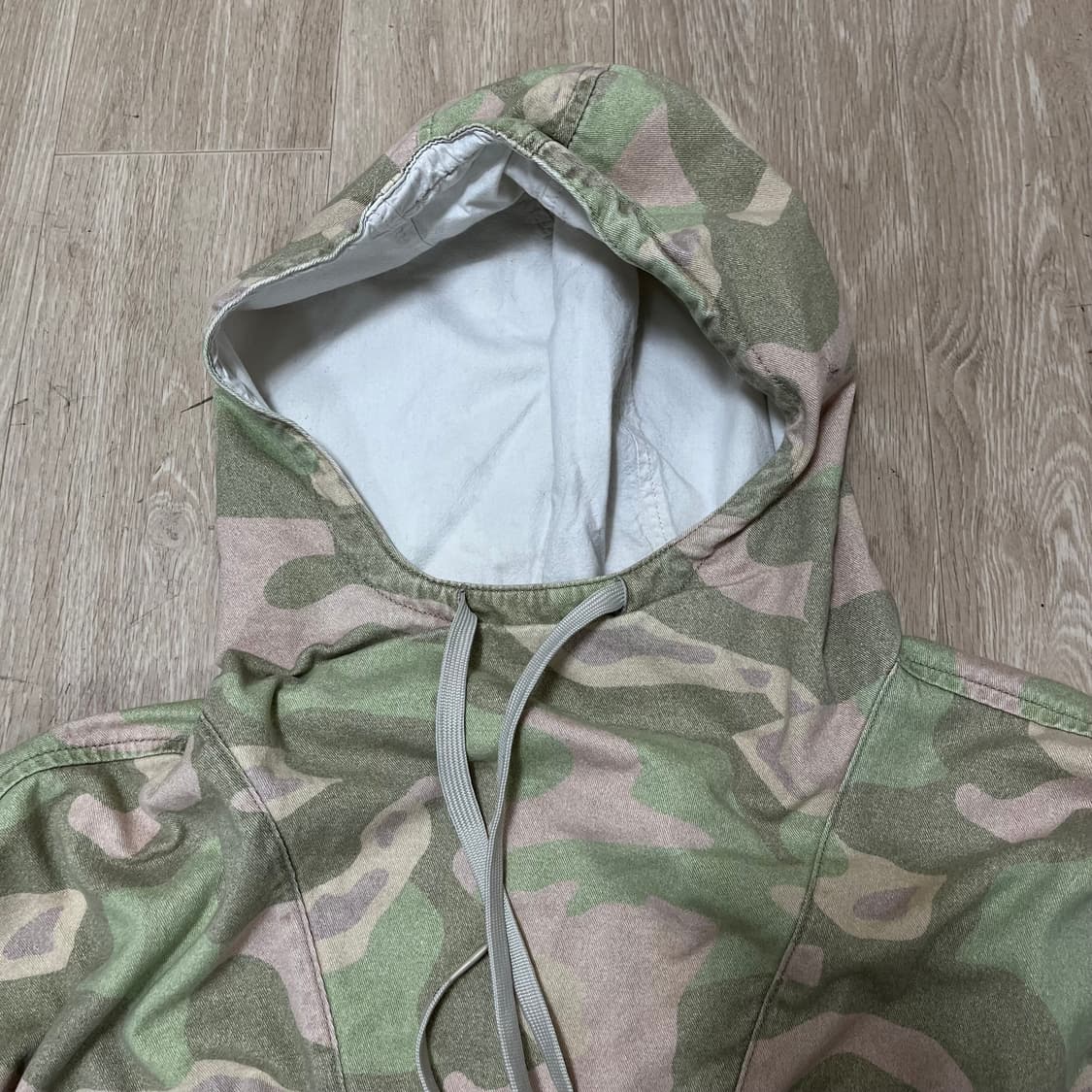 자라 밀리터리 카모플라쥬 코튼 풀오버 후드 XL/105 상품이미지2