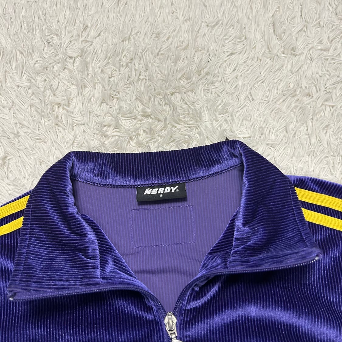 NERDY Purple Corduroy Track Jacket 상품이미지6