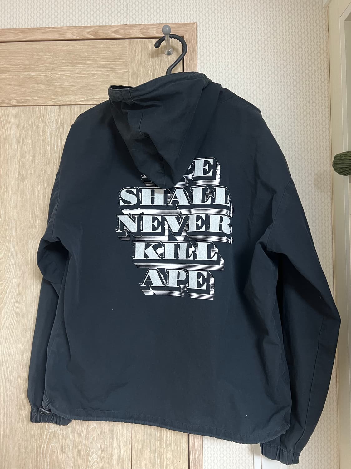 00s 올드 베이프 백로고 블랙 윈드브레이커 자켓 니고 bape 상품이미지3