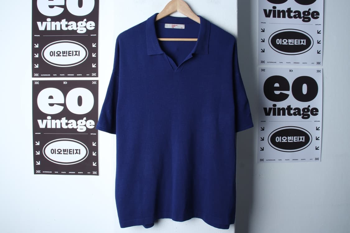 (2XL) 에잇세컨즈 반팔 카라 티셔츠 니트 빅사이즈-H3H33833 상품이미지2