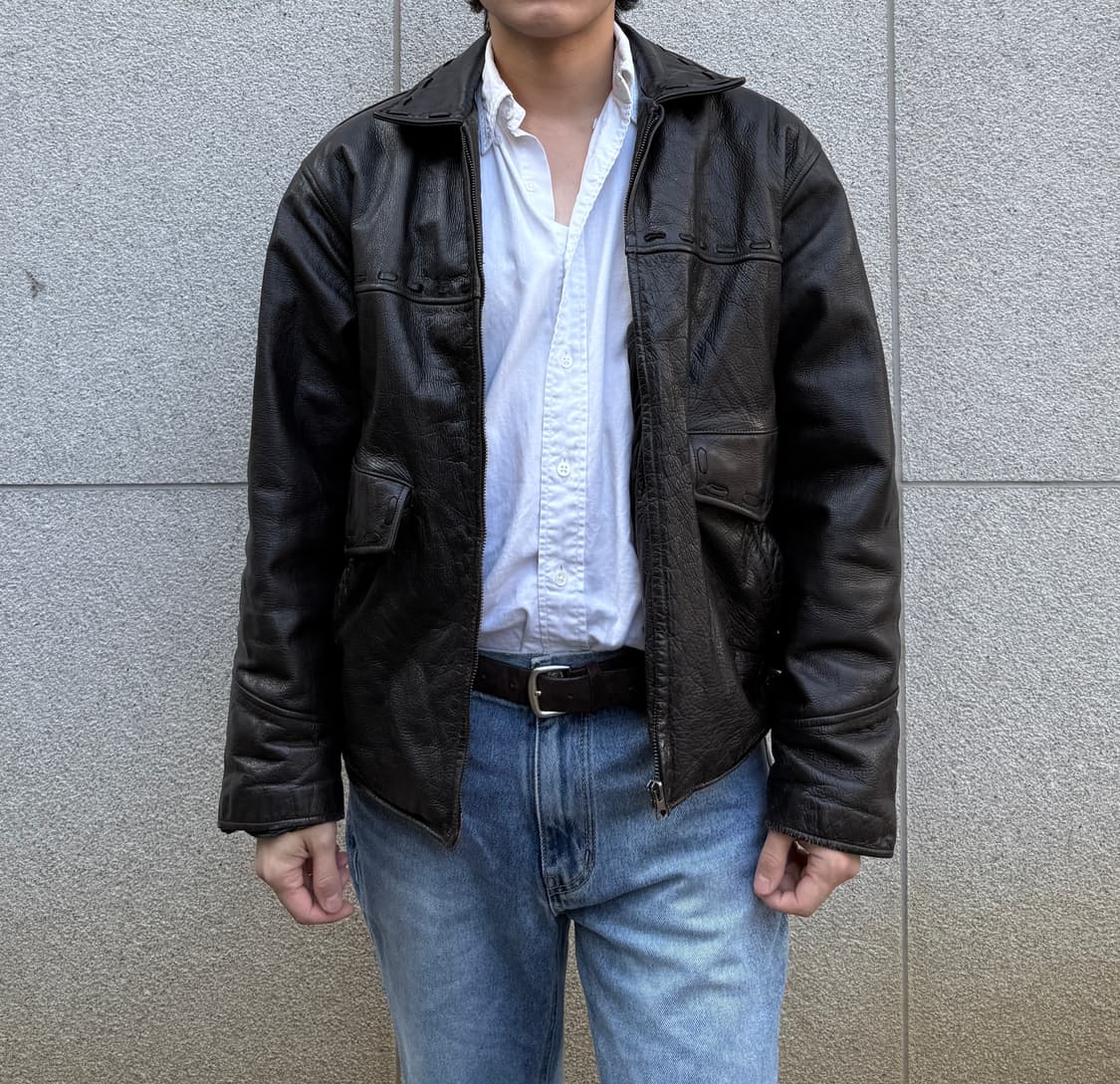 빈티지 게스 소가죽 자켓 상품이미지2