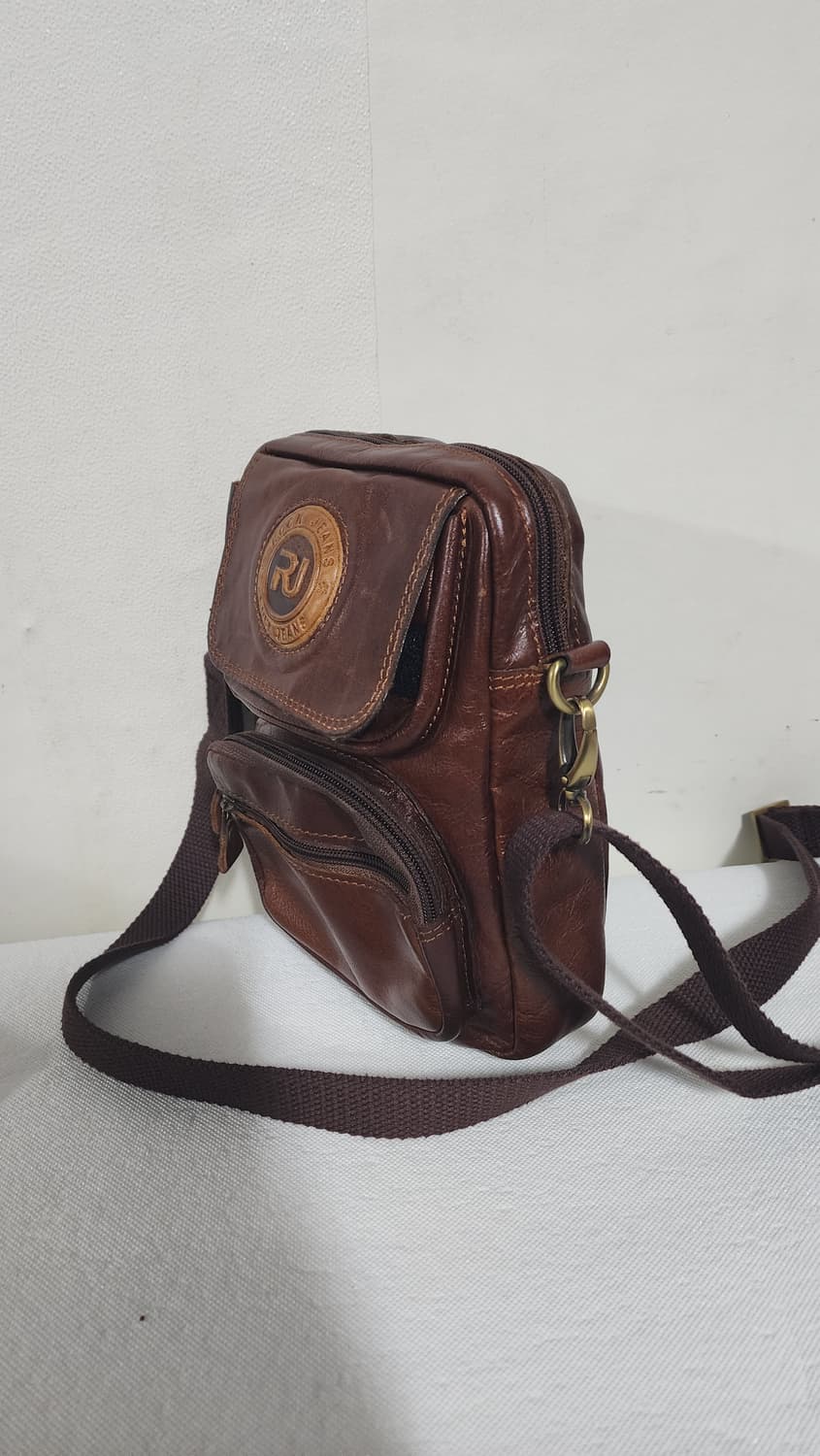 ROCK JEANS 가죽 크로스백 브라운 상품이미지3