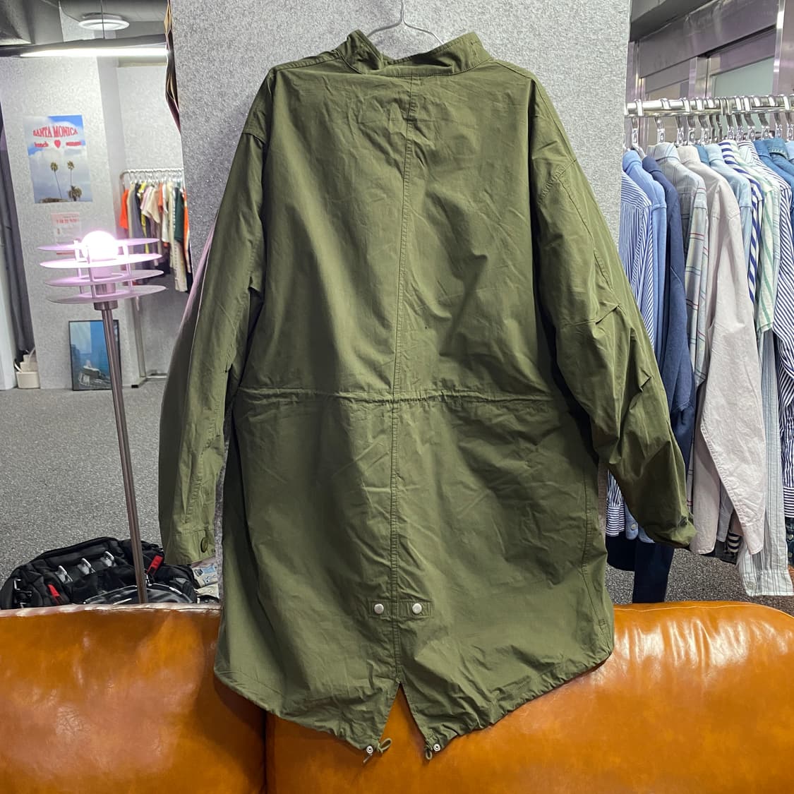 라퍼지스토어 피쉬테일 카키 누빔 야상 자켓 B4026 상품이미지4