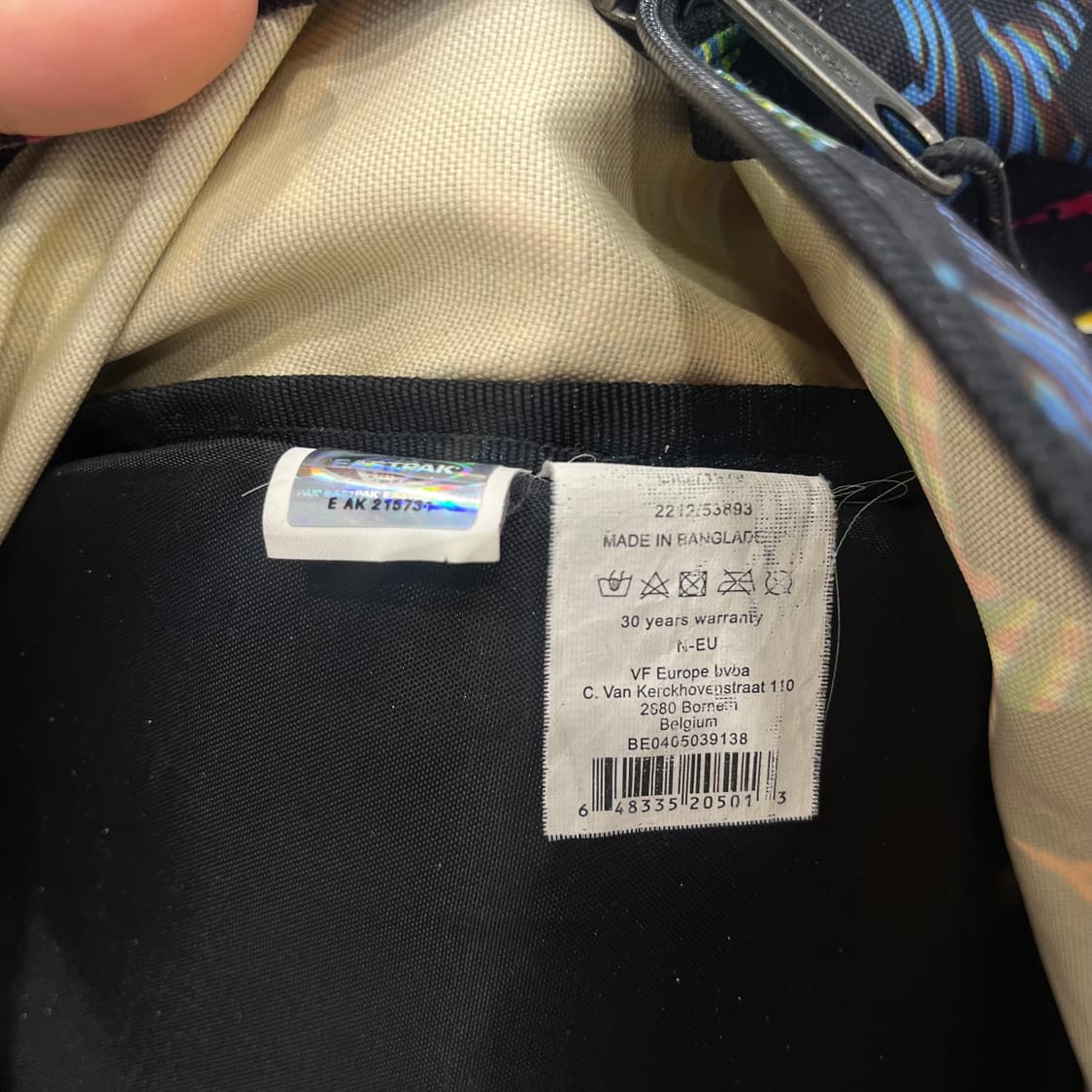 이스트팩 별 패턴 백팩 상품이미지4